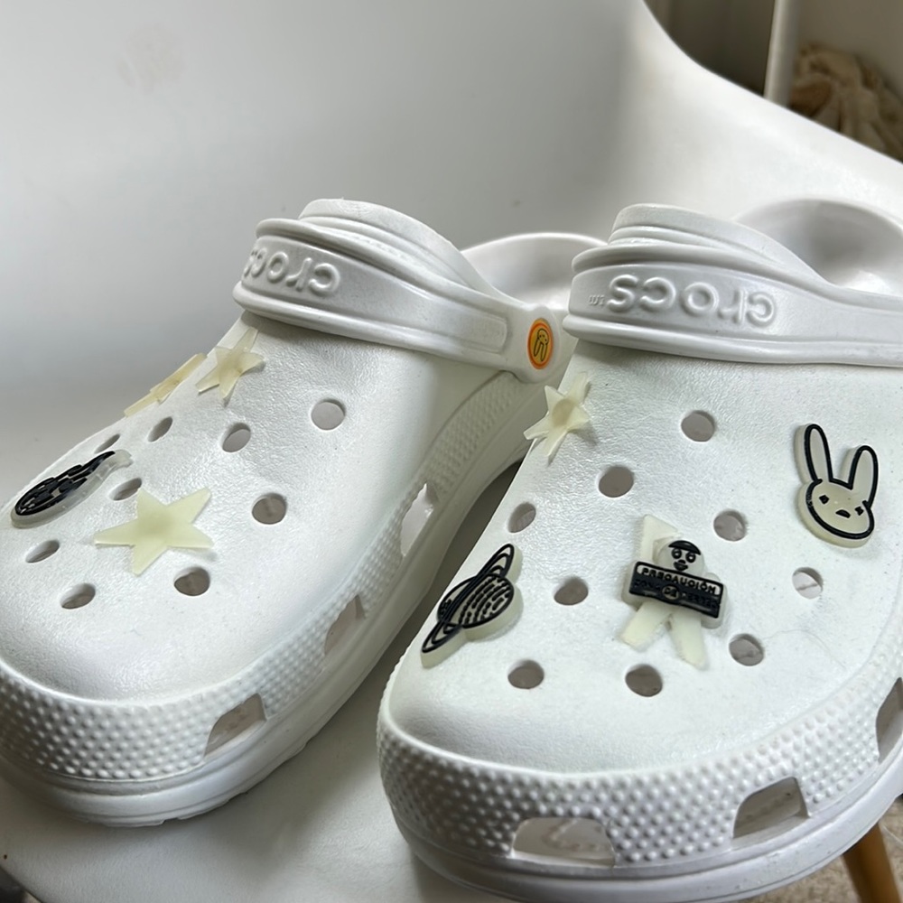 Crocs Shoes Bad Bunny X Crocs - Brand new bad bunny crocs! Glow in the dark